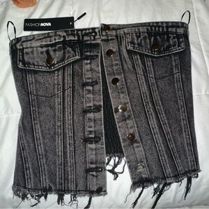 Fashion nova denim top